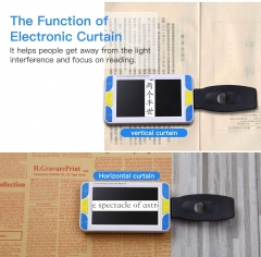 Eyoyo RS500 5.0 inch Handheld Portable Video Digital Magnifier Electronic Reading Aids w/Double Camera View Far and Near Voice Prompt Function (4-32X)