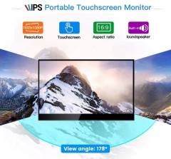 Eyoyo 15.6 inch Touchscreen Monitor 1920x1080 IPS Portable USB C Monitor Second Monitor Mini PC Screen w/USB-C and HDMI Input Compatible with Smartphone Xbox One PS4 Switch Raspberry Pi
