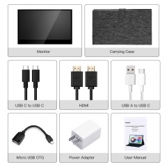 Eyoyo Portable USB C Monitor 13.3 Inch HDMI Second Screen Full HD 1920x1080p IPS Screen Gaming Monitor for Laptop PC Mobile PS4 Xbox One Switch Raspberry pi