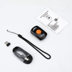 Eyoyo EY-021L Bluetooth Barcode Scanner, Mini 2.4G Wireless & Bluetooth & USB Wired 3-in-1 Barcode Reader, Fast and Precise scanning Warehouse Express Inventory Bar Code Scanner for iPhone iPad Android iOS