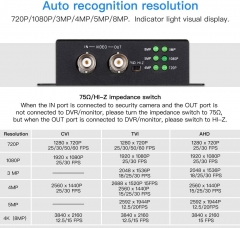 TVI/CVI/AHD to HDMI Converter Adapter, Full HD 4K 720P/1080P/3MP/4MP/5MP/8MP BNC to HDMI Video Converter for Monitor HDTV DVRs, Convert TVI CVI AHD CVBS BNC Video Signal to HDMI