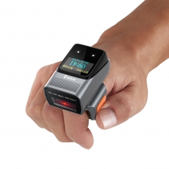 Eyoyo Wearable Bluetooth Ring Barcode Scanner with Display, Mini Wireless Finger Bar Code Scanner Reader Inventory Compatible with iPad iPhone Android, Left&Right-Handed Use, Fast&Accurate Scanning