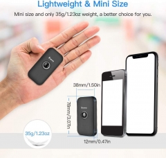 Eyoyo Mini Bluetooth 2D Barcode Scanner, 3-in-1 USB Wired/2.4G Wireless/Bluetooth Bar Code Reader Portable 1D QR Image Scanner PDF417 Data Matrix Code for iPad, iPhone, Android, Tablets or Computer PC