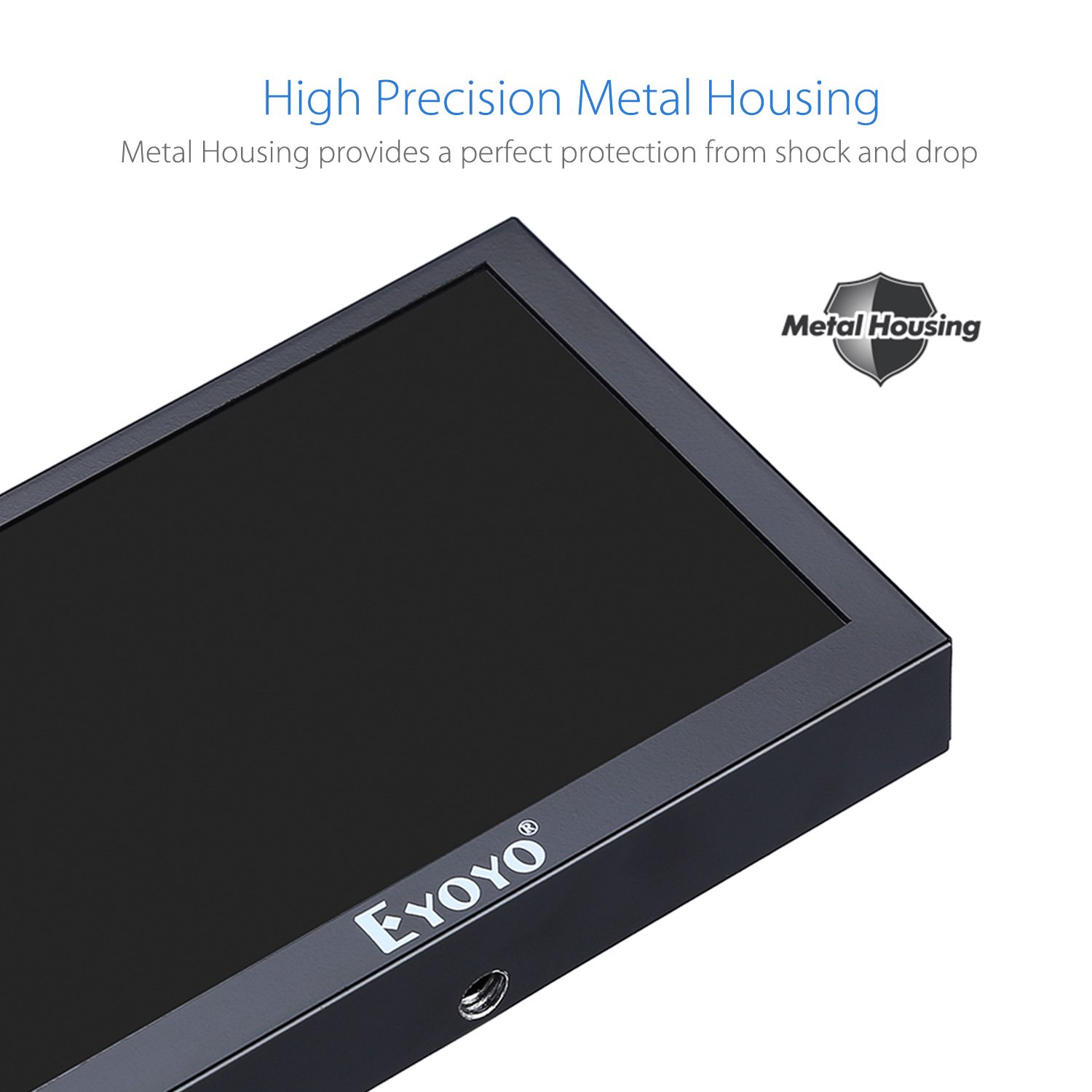 Eyoyo 5 inch Mini Monitor HD 800x480 16:9 TFT LCD Screen Display with BNC VGA AV HDMI Input, Built-in Speaker