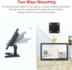 Eyoyo 12 inch HD 1920x1080 IPS LCD HDMI Monitor Screen Input Audio Video Display with BNC Cable for PC Computer Camera DVD Security CCTV DVR Home Office Surveillance