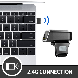 2.4G wireless ring barcode scanner