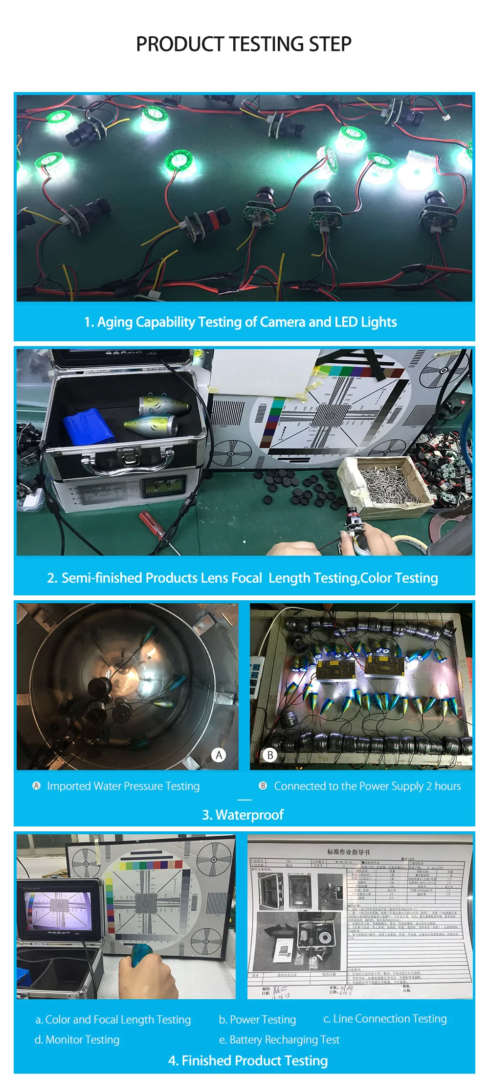 Eyoyo Underwater Fishing Camera 9 inch LCD Monitor HD 1000TVL  Waterproof DVR Video Cam (Infrared Lights 30m cable)